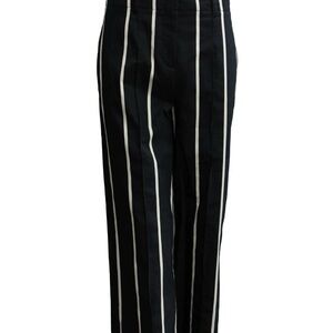 Luisa Cerano Cropped Pants Size 6 Black and White